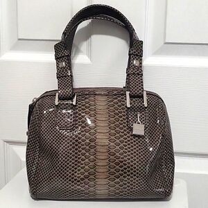 Calvin Klein snakeskin tote